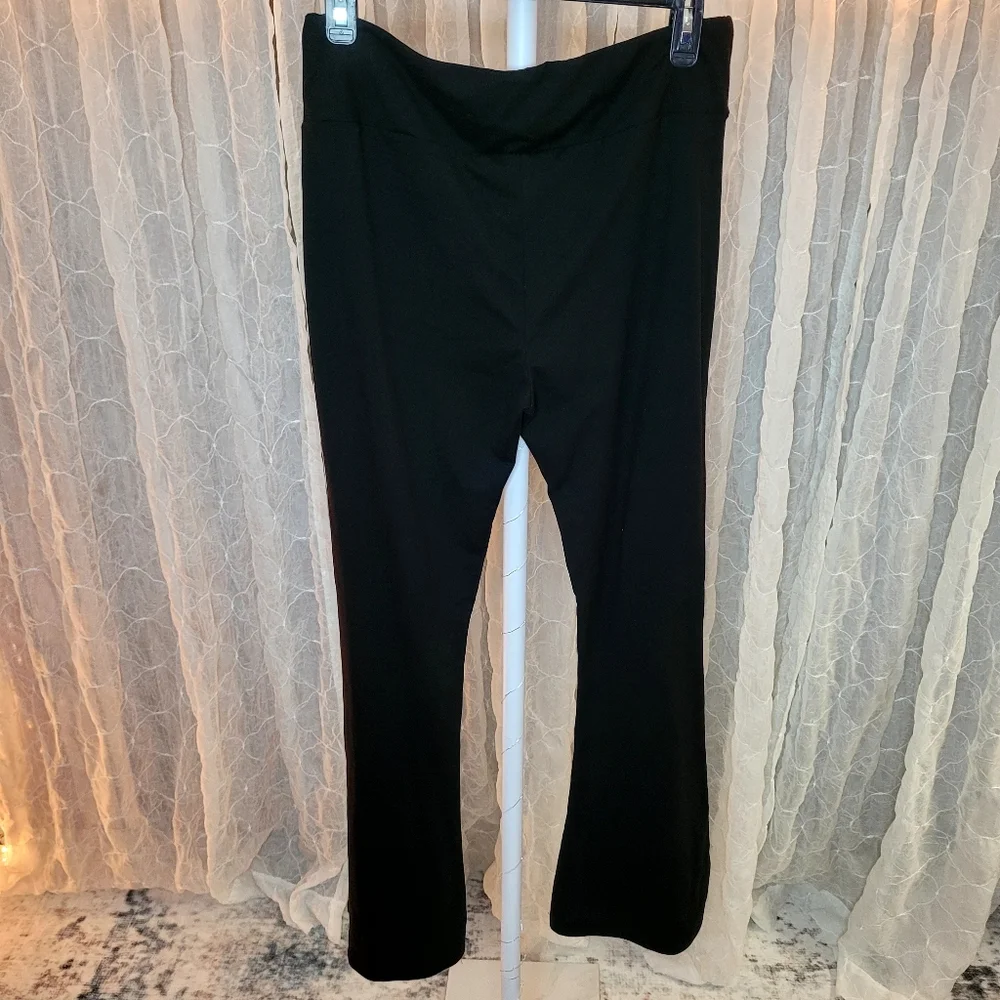 Luxe Leggings By Juliarose Black Flared Bell Bottom Butter Soft Stretchy Yoga